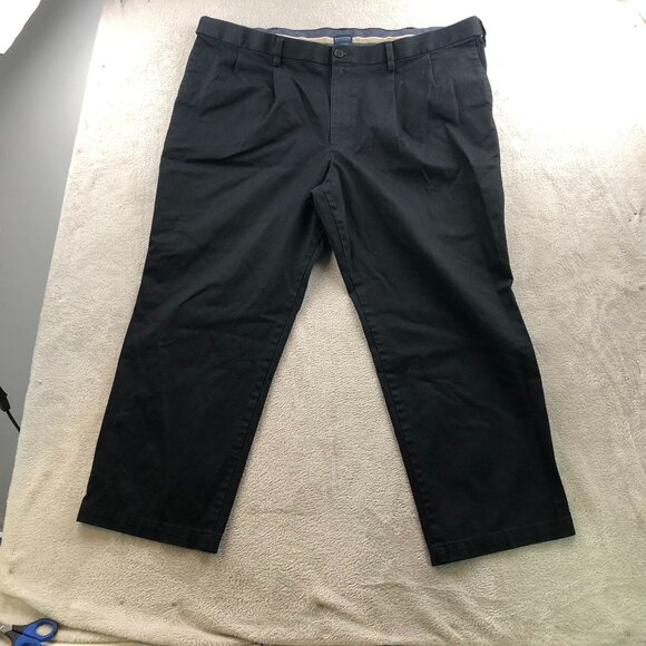 Dockers Men's Chinos 44x26 Measured Black Relaxed Fit Cotton Blend Smart - Picture 10 of 16